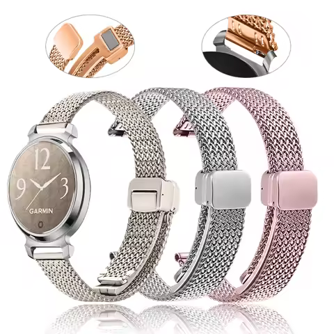 Milanese Bracelet Compatible with Garmin Lily 2 Classic Replacement Watch Band with Magnetic Buckle 