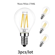 Melery E14 LED Candelabra Light Bulb 4W Lamp Warm/Cold White Matt Filament 40W Replacement 400lm RA8