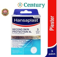 HANSAPLAST ELASTIC + SECOND SKIN PROTECTION XL CONTENTS 3 PCS SELF CARE/ P3K/ PLASTER/