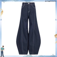 SIVALI Dune Barrel Jeans - Women's Premium Highwaist Low Waist Wide Leg Cut Korean Look Casual Jeans
