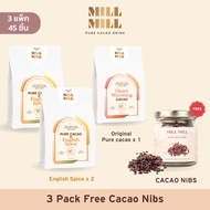 Mill Mill Cacao + English Spice คาเคาผมสเครื่องเทศ 5 ชนิด Mill Mill Pure Cacao คาเคาบริสุทธิ์ 100% โ