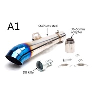 Durable 51mm motorcycle GP exhaust muffler Slip - On for FZ1 R6 R15 ZX6R ZX10 Z900 1000 CBR1000 GSXR