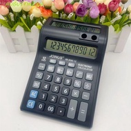 AUGUSTINEXH 12 Digits Calculator, Dual Screen Large Screen Display Mechanical Calculator, Useful Bat