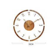 Jam Dinding Jam Besi Kayu Hiasan Dinding Wall Clock Iron Wood Clock Decor Nelson Sun Design 40cm 挂钟