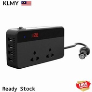 4 USB Ports+ 2 220V Sockets 200W Car Auto Power Inverter DC 12V To AC 220V