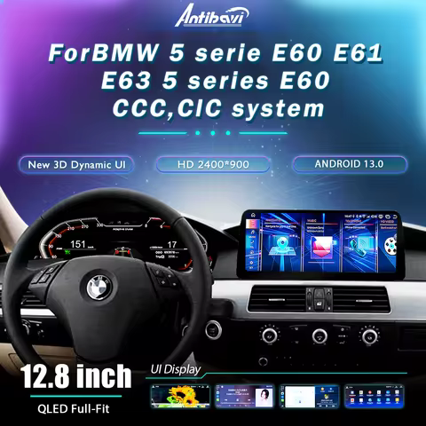 LCD Digital Dashboard Cluster For BMW 5 series E60 E61 E63 E64 CIC CCC 2003-09 Cockpit Car Navigatio