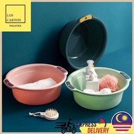 Plastic water basin household large basin thickened washing clothes washing feet / 水盆