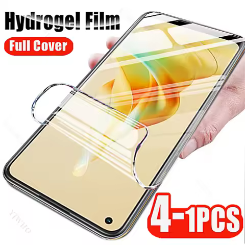 4-1pcs for Oppo Reno 8 7 6 Pro Plus Lite Z T SE 5G Screen Protector Hydrogel Film for Oppo Reno 8Pro
