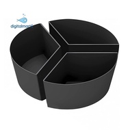 Slow Cooker Liners, 3-in-1 Silicone Slow Cooker Divider Fit 6QT Oval and Round Pot Divider (Black)