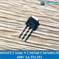 N-channel MOSFET CS6N60 CS6N60A3D 600V 6A TO-251