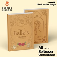 Pocket Notebook Beauty And The Beast Softcover Custom Name Diary Agenda A6 Plain