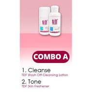 TDF wash off cleansing lotion 100ml + TDF skin freshener 100ml toner