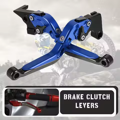 Motorcycle Aluminum Adjustable Brake Clutch Levers Handle Handlebar Grips Ends For QJMOTOR QJ SRK250