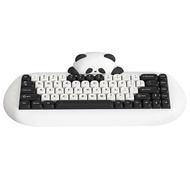 【High Quality】 YUNZII C68 Panda Bluetooth Wireless Keyboard Gamer 65% Gaming Keyboard With Linear Sw