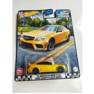Hotwheels 12 Mercedes Benz c63 Amg Coupe Black Series Premium Card