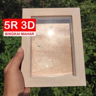 3D FRAME SIZE 5R 3D FRAME 5R CREAM WOOD FIBER FRAME DOWARD FRAME/