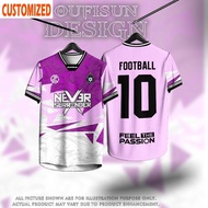 2025 Original Football Shirt with Custom Name and Number, Full Area SVG Screen Print, Team Number