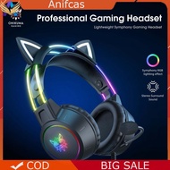 Wired Gaming Headset with Mic Gaming Headphones RGB Gamer Headset for Compute PC
