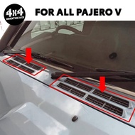 Pajero V31V32V33 wiper ventilation cover plate rain plate ventilation mesh air intake Lubang angin Bonet enjin