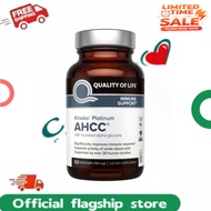 Quality of Life Kinoko Platinum AHCC Herbal Supplement 60 Veggie Capsules, 750mg AHCC Per Capsule, I