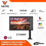 LG 27UN880-B/27UN880 27 inch UHD(3840 x 2160) Ergo IPS Ultrafine Monitor with sRGB 99% Color Gamut, 