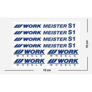 Work Meister S1 Car Rim Sticker