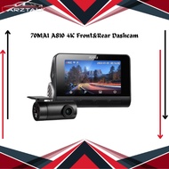70mai A810 4K Dash Cam Dual Vision Car Recorder with GPS ADAS