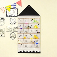 Hanging Storage Bags,Advent-Calendar,Fabric Advent-Calendar with 24 Pockets,for Children Storage Cho
