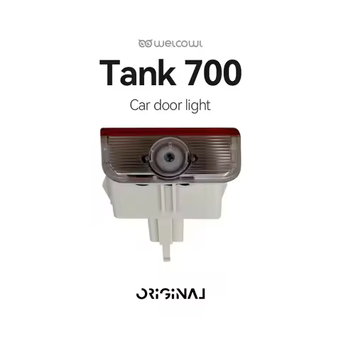 2Pcs Car Door Welcome Shadow Light for GWM Tank 700‌ Hi4t Hi4Z 2024-2026 LED Projector Ghost Lamp De