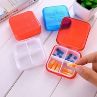 AT-🎇4Pill Box Cross-Grid Medicine Box Portable Pill Storage Box Mini Medicine Storage Box Q1CA