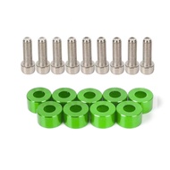 9pcs M8 Aluminum Fender Washers Bolt For Honda Civic B/D/K Series Air Inlet Manifold Engine Screws D