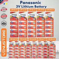 PANASONIC CR1025 CR1216 CR1220 CR1616 CR1620 CR1632 CR2016 CR2025 CR2032 CR2330 CR2430 3V Lithium Co