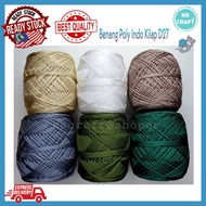Benang Kait Poly Indo Kilap 2mm polyester crochet knitting yarn D27