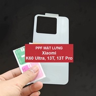 Ppf Sticker Back Panel Xiaomi 13T Pro, Xiaomi 13T, Redmi K60 Ultra