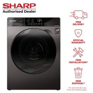 Sharp 10.5kg Front Load Washer ES-FW105SG