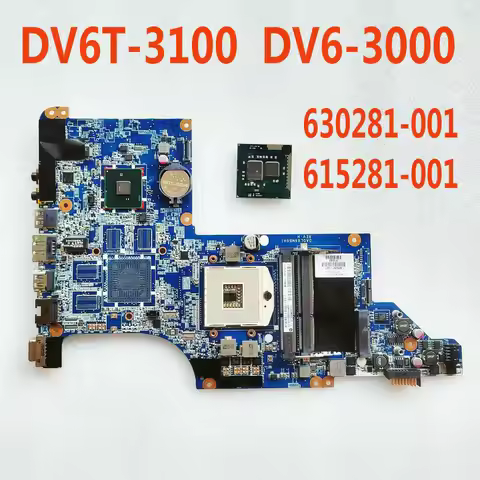 630281-001 615281-001 Laptop Motherboard For HP Pavilion DV6T-3100 DV6-3000 Notebook DA0LX6MB6D0 DA0
