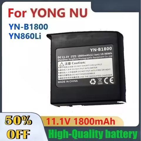 11.1V 1800mAh Flashlight Batteries for YONG NU YN-B1800 YN860Li Accessories & Parts