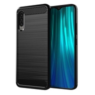 Soft Matte Case For Samsung Galaxy A90 5G Shockproof Carbon Fiber Cover for samsung a90 5g Brushed P