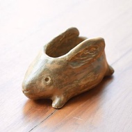 【聖誕禮物】醜萌棕色泰迪兔兔節慶手捏收納盒置物碗實用交換禮物