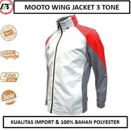 new MOOTO Wing Jacket 3 Tone (White/Red/Grey)