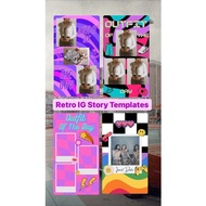 Retro IG Story Templates ⚡️