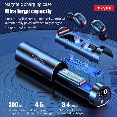 Mzymi N21 In Ear Earbuds TWS Bluetooth Headphones 8D Sound Gaming Headset Waterproof Wireless Earpho