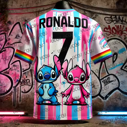 2025Special Edition Graffiti Football Jersey Ronaldo 7 Soccer Jersey Training Uniform Breathable Ove
