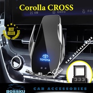 Toyota Corolla CROSS Car phone holder Q3 15W Fast Car Wireless Charger For Samsung iPhones Android Infrared Sensor Car