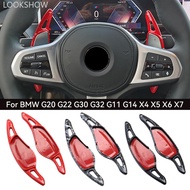 LOOKSHOW 2Pcs Car Steering Wheel Paddle ABS Shifter Gear Shift Paddles Extension Accessories For BMW