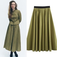 Green Leisure Midi Skirt 75422 76185 (TS)
