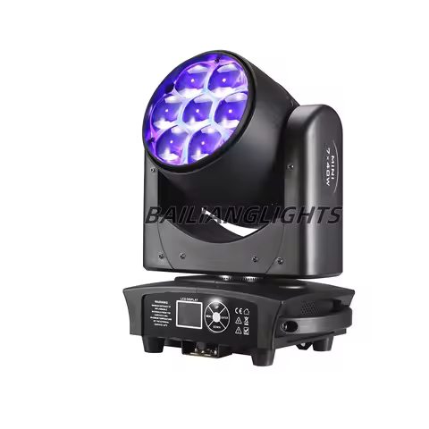 LED Beam + Wash Big Bees Eyes 7x40W RGBW Zoom Lighting Per DJ Disco Home Party Night Club Bar