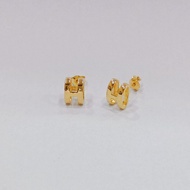 22k / 916 Gold H Design Earring Bigger