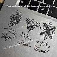 [QQJ] Draw Traveler in Time and Space Ain Lu Chenye Xuan Metal Sticker Mobile Phone Tablet PC Headse