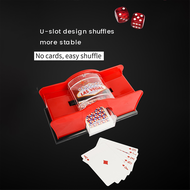 Manual Card Shuffler Poker Shuffle Machine Cards Holder Easy Hand Cranked System Card Shuffler